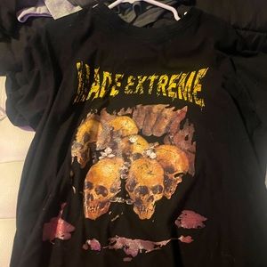 Black short sleeve graphic tee size L women’s M men’s